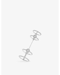 Messika - Glam'Azone Double Diamond Pavé Ring - Lyst