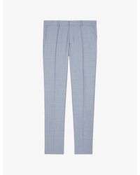 The Kooples - Tapered-Leg Slim-Fit Wool Trousers - Lyst