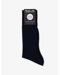 Pantherella - Danvers Branded Cotton-Blend Socks - Lyst