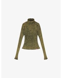 DIESEL - T-Clawa High-Neck Stretch-Cotton Top - Lyst