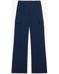 Ted Baker - Vy Riccio Cargo Wide-leg High-rise Woven Trousers - Lyst
