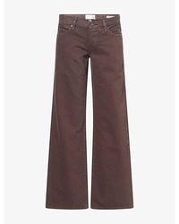FRAME - The Pixie Wide-Leg Denim Jeans - Lyst