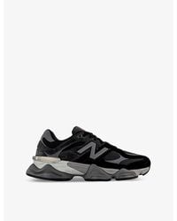 New Balance - 9060 Suede And Mesh Low-Top Trainers - Lyst