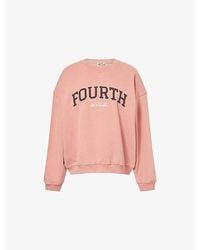 4th & Reckless - Leon Brand-Print Cotton Sweatshirt - Lyst