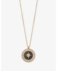 Astley Clarke - Polaris 18Ct, Onyx And Sapphire Locket Necklace - Lyst