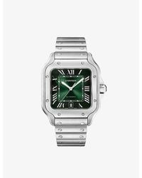 Cartier - Crwssa0074 Santos De Large Steel Automatic Watch - Lyst