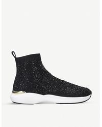 kurt geiger black trainers womens