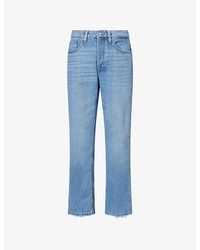 GOOD AMERICAN - Weightless Boyfriend Straight-Leg Denim Jeans - Lyst