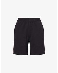 Burberry - Check Piping Cotton-Jersey Shorts - Lyst