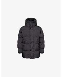Stone Island - Garment Dyed Crinkle Reps Logo-Patch Padded Shell Parka Jacket - Lyst