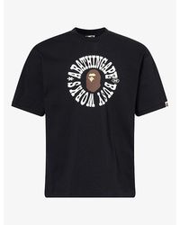 A Bathing Ape - Busy Works Logo-Print Cotton T-Shirt - Lyst
