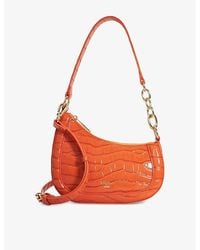Dune - Direction Asymmetric Chain-Detail Faux-Leather Shoulder Bag - Lyst