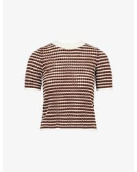 Zankov - Charlotte Crochet-Knit Wool Top - Lyst