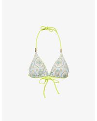 Heidi Klein - Hacienda Reversible Triangle Bikini Top - Lyst