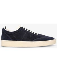 Officine Creative - Kombi Logo-embossed Suede And Leather Low-top Trainers - Lyst