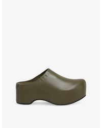 Marni - Chunky Leather Clogs - Lyst