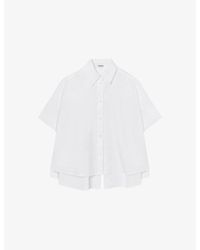 Loewe - Logo Short-Sleeve Cotton-Blend Trapeze Shirt - Lyst