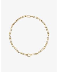 Monica Vinader - Mv Alta Duo Charm18Ct Vermeil Necklace - Lyst