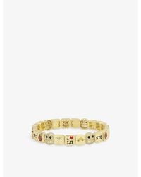 Lisa Gozlan - New York City 18Ct-Plated Brass And Cubic Zirconia Bracelet - Lyst