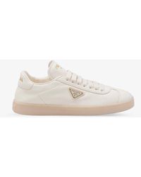 Prada - Brand-patch Leather Low-top Trainers - Lyst