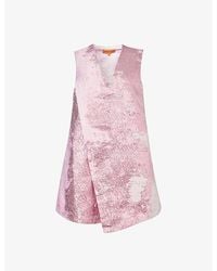 Stine Goya - Tamar Metallic-thread Woven Mini Dress - Lyst