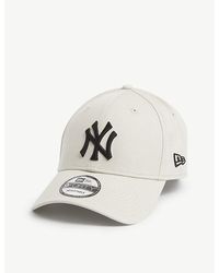 KTZ - 9forty New York Yankees Brand-embroidered Cotton-canvas Baseball Cap - Lyst