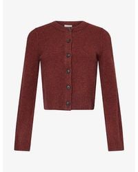ME+EM - Crew-Neck Yak And Wool Cardigan - Lyst