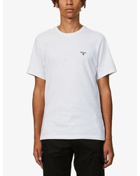Barbour - Basic Branded Cotton-Jersey T-Shirt - Lyst