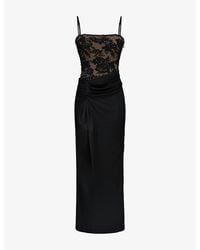 House Of Cb - Eliette Embellished Lace Maxi Dress - Lyst