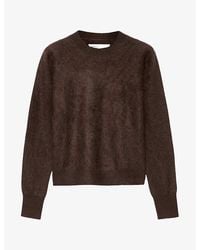 AllSaints - Ada Cropped Round-Neck Cashmere Jumper - Lyst