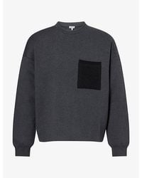 Loewe - Tonal Anagram Pocket Knitted Jumper - Lyst