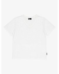 The Kooples - V-Neck Short-Sleeve Cotton T-Shirt - Lyst