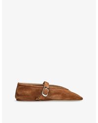 Le Monde Beryl - Stella Single-Strap Suede Pumps - Lyst