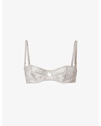 Aubade - Magnetic Spell Floral-embroidered Lace Bra - Lyst