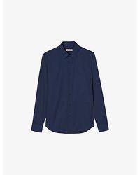 Sandro - Classic Long-Sleeve Cotton-Blend Shirt - Lyst