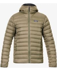 Patagonia - Padded Brand-patch Recycled-nylon Down Jacket - Lyst