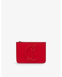 Christian Louboutin - By My Side Leather Card Holder - Lyst