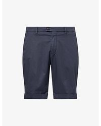 Corneliani - Chino Knee-Length Cotton Blend Shorts - Lyst