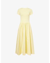 Polo Ralph Lauren - A-Line Round-Neck Cotton-Jersey Midi Dresses - Lyst