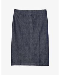 Prada - Denim Pencil Skirt - Lyst