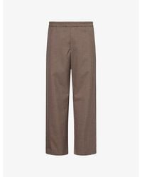 The Row - Ari Wide-Leg Wool Trousers - Lyst