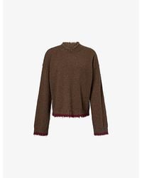 Uma Wang - Long-Sleeve Raw-Edge Cashmere Jumper - Lyst