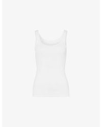 Hanro - Seamless Cotton Vest Top - Lyst