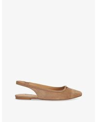 Dune - Hanna Suede Slingback Flats - Lyst