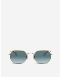 Ray-Ban - Rb3556 Metal And Glass Octagonal-frame Sunglasses - Lyst