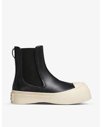 Marni - Pablo Chunky-sole Leather Ankle Boots - Lyst
