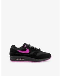 Nike - Air Max 1 Suede And Mesh Low-Top Trainers - Lyst