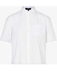 Theory - Patch-pocket Stretch Cotton-blend Shirt - Lyst