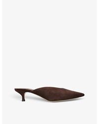 Le Monde Beryl - Venetian Pointed-toe Suede Heeled Courts - Lyst