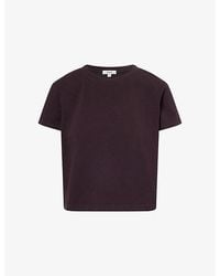 Agolde - Adine Shrunken Cotton-Jersey T-Shirt - Lyst